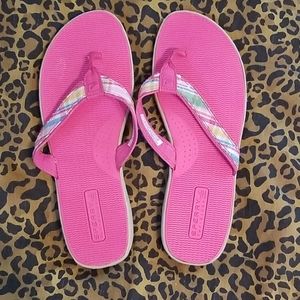 pink Sperry sandals